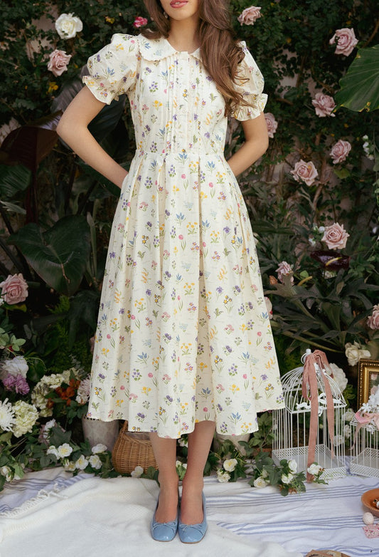 Sophia Dress in Garden Flowers | FREIOM®