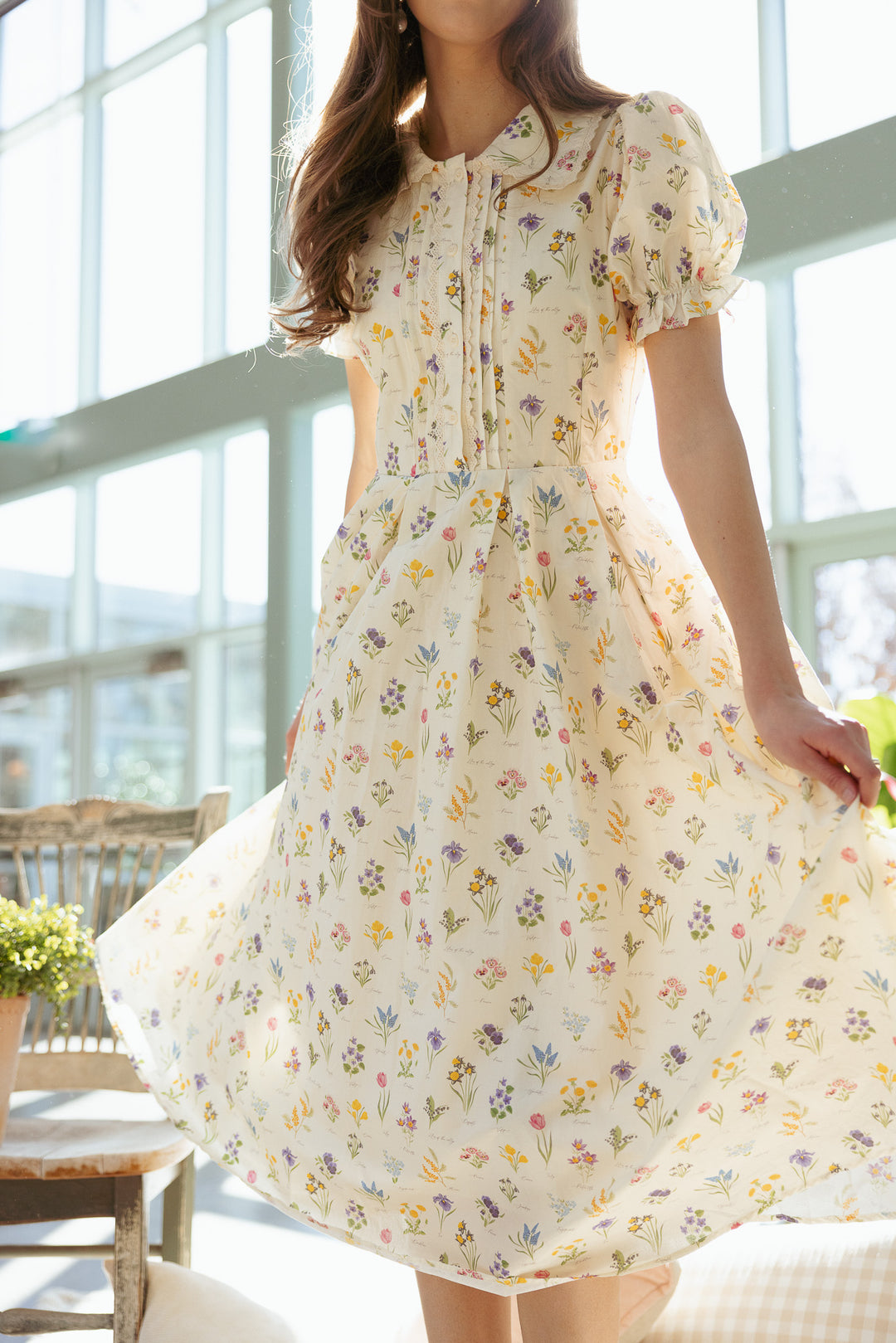 Sophia Dress in Garden Flowers | FREIOM®