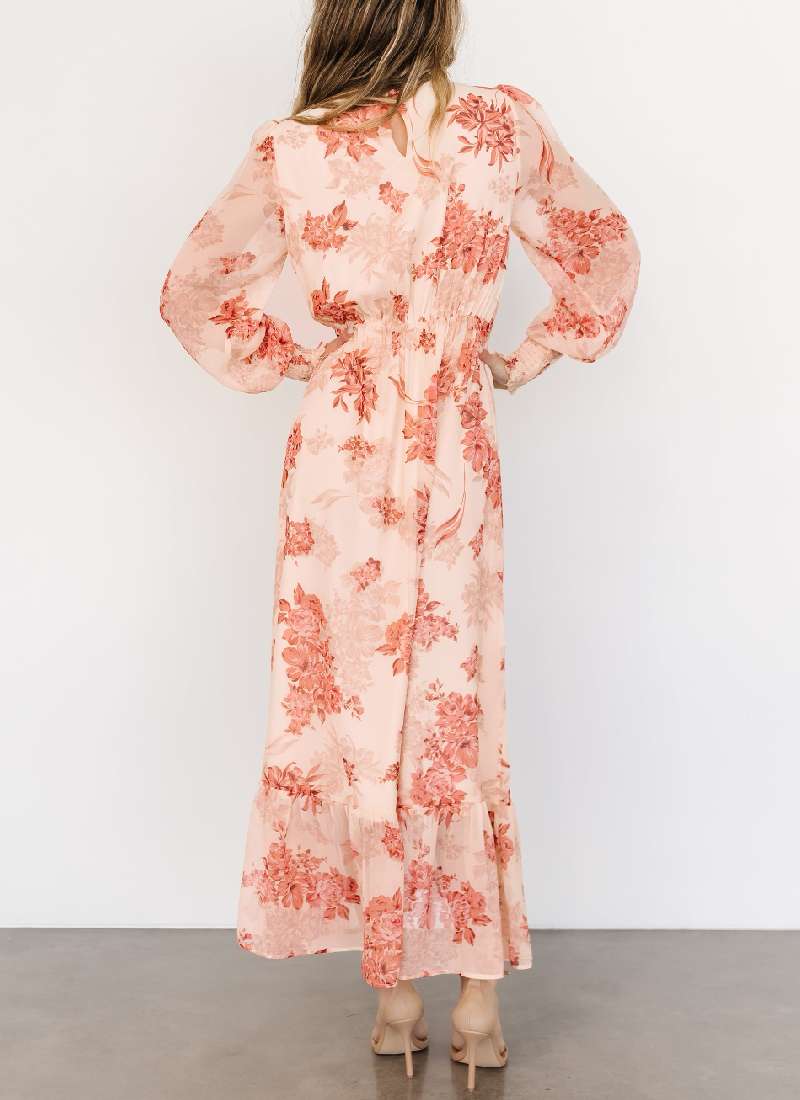 Elegant High Neck Party Maxi Dress | FREIOM®