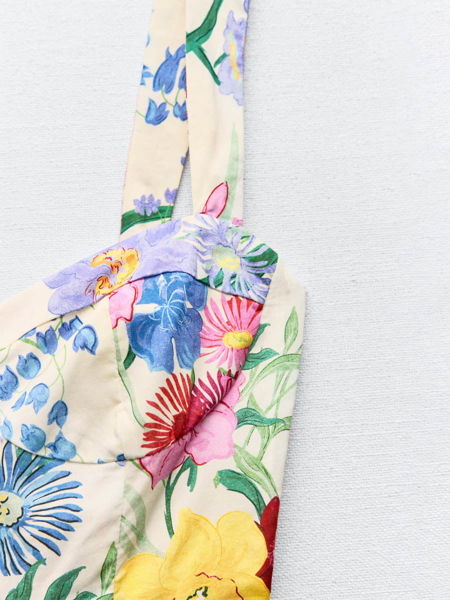 Loose Fit Floral-Print Dress | FREIOM®