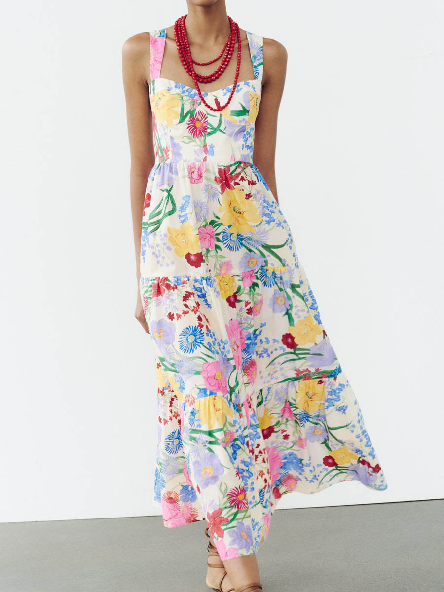 Loose Fit Floral-Print Dress | FREIOM®