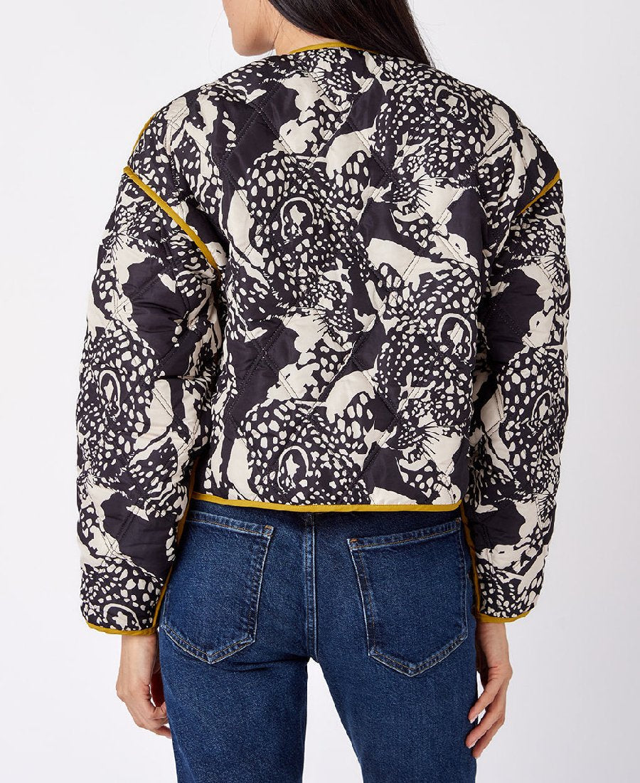 Chic Crew Neck Reversible Jacket