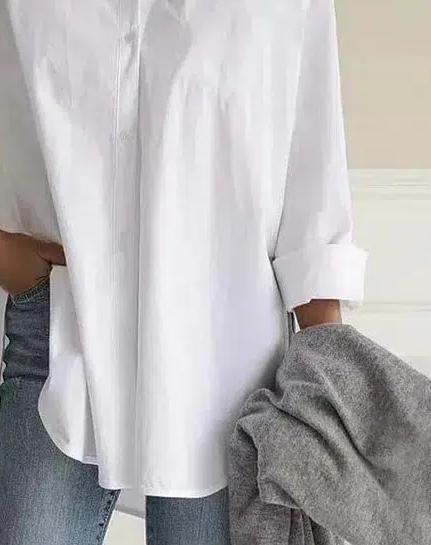 White Plain Collared Shirt